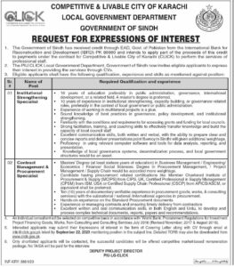 City of Karachi Management Jobs 2023